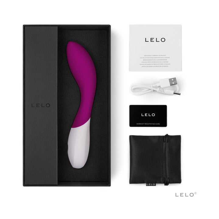 LELO MONA WAVE Rechargeable G-Spot Vibrator Deep Rose - Headshop.com