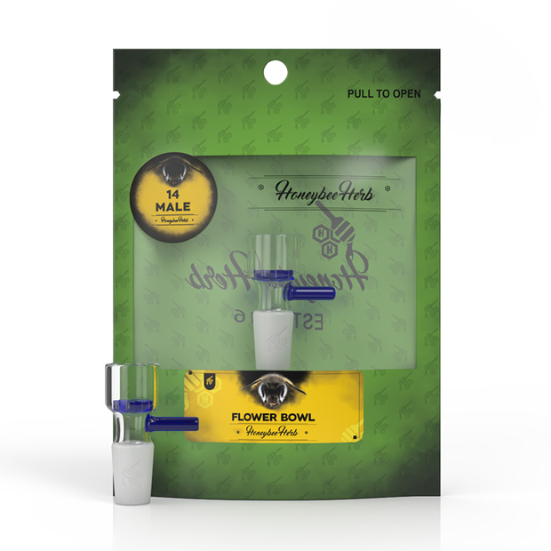 Honeybee Herb Flower Bowls (Green Line) - Headshop.com