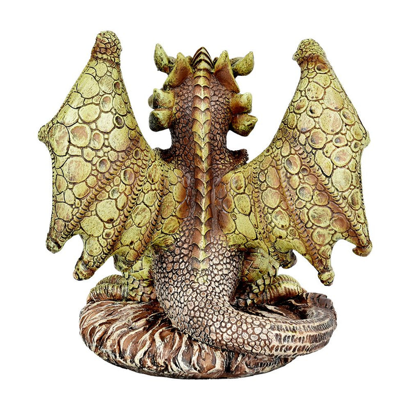 Rascally Dragon Decorative Polyresin Votive Candle Holder Figurine - 6.5" - Headshop.com