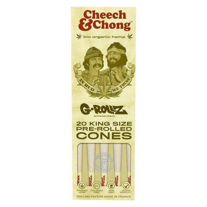 Cheech & Chong™ x G-ROLLZ Organic Hemp Cones | 20pc | King Size - Headshop.com