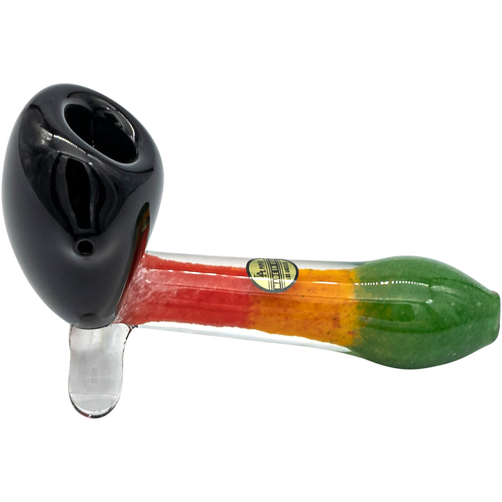 LA Pipes "Sattdown Rasta" Sherlock Glass Pipe - Headshop.com