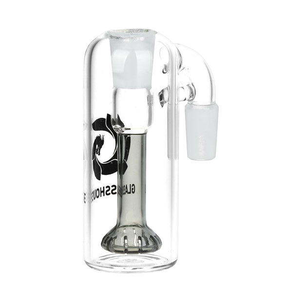 Glass House Showerhead Perc Glass Ash Catcher - 14mm M / 90D / Colors Vary - Headshop.com