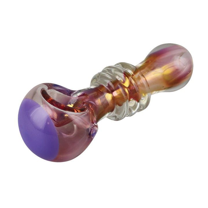 Gold Fumed Jetson Glass Spoon Pipe | Colors Vary - Headshop.com