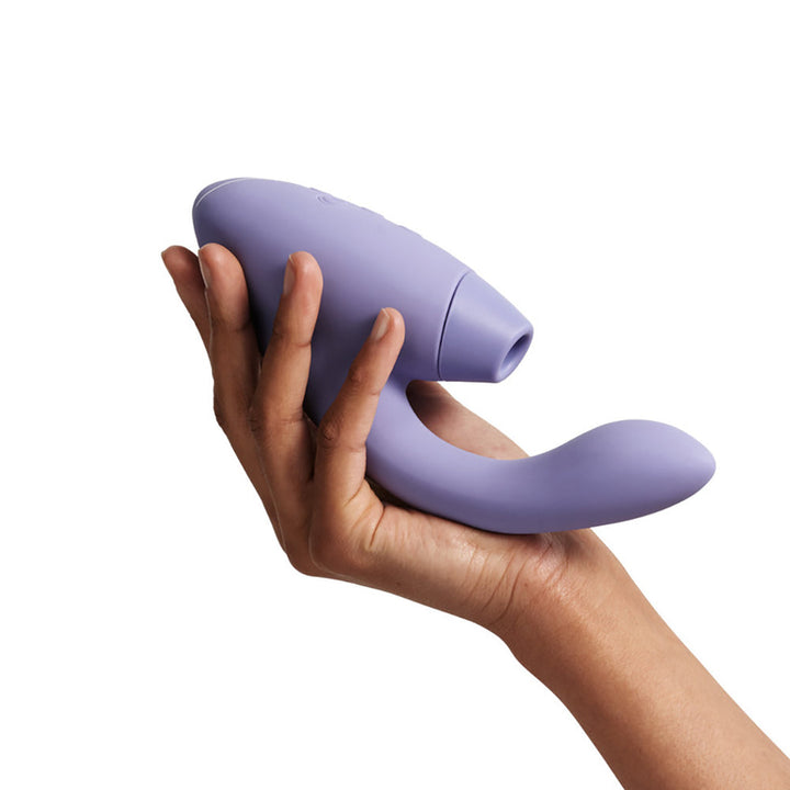 Womanizer Duo 2 Rechargeable Dual Stimulation Pleasure Air and G-Spot Vibrator Lilac - Headshop.com