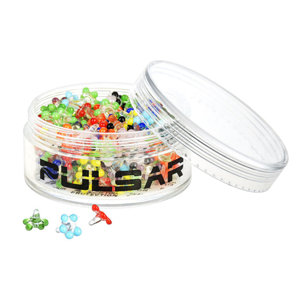 200PC JAR - Pulsar Glass Daisy Screens - Small / Assorted - Headshop.com