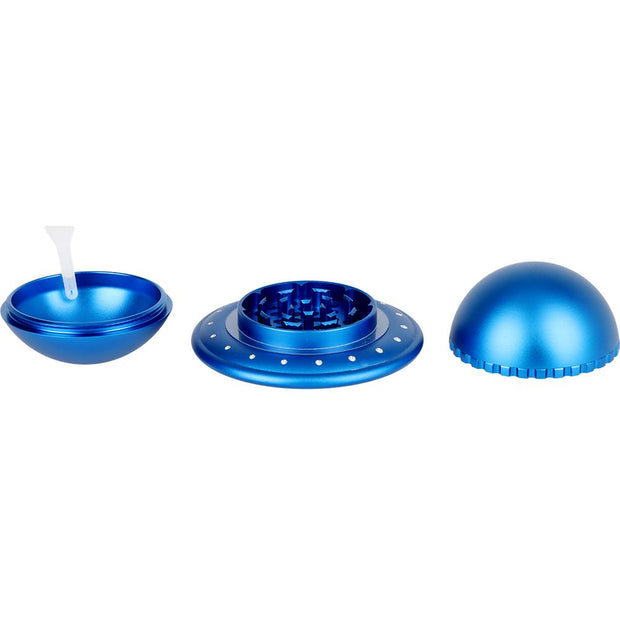 UFO Aluminum Grinder - 3pc / 1.8" / Colors Vary - Headshop.com