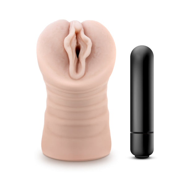 EnLust Destini Vibrating Stroker Beige - Headshop.com