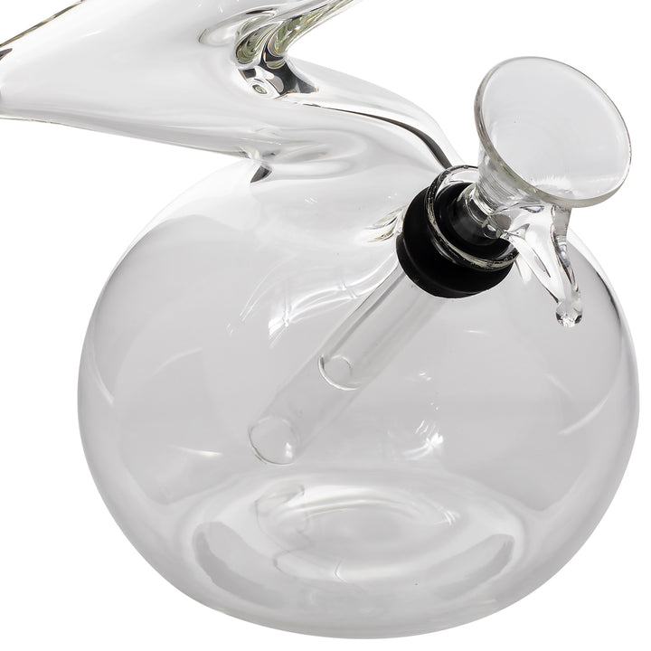 LA Pipes "Jacob's Ladder" Crystal Clear Zong Bong - Headshop.com