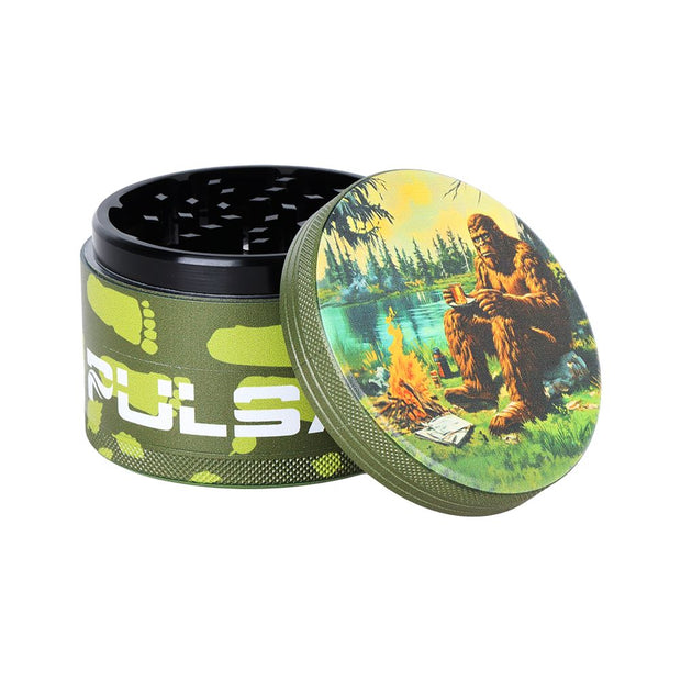 6CT DISPLAY - Pulsar Design Series Aluminum Grinder V2 - 4pc / 2.5" / Assorted Designs