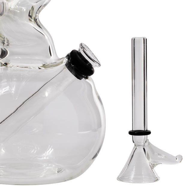 LA Pipes "Jacob's Ladder" Crystal Clear Zong Bong - Headshop.com