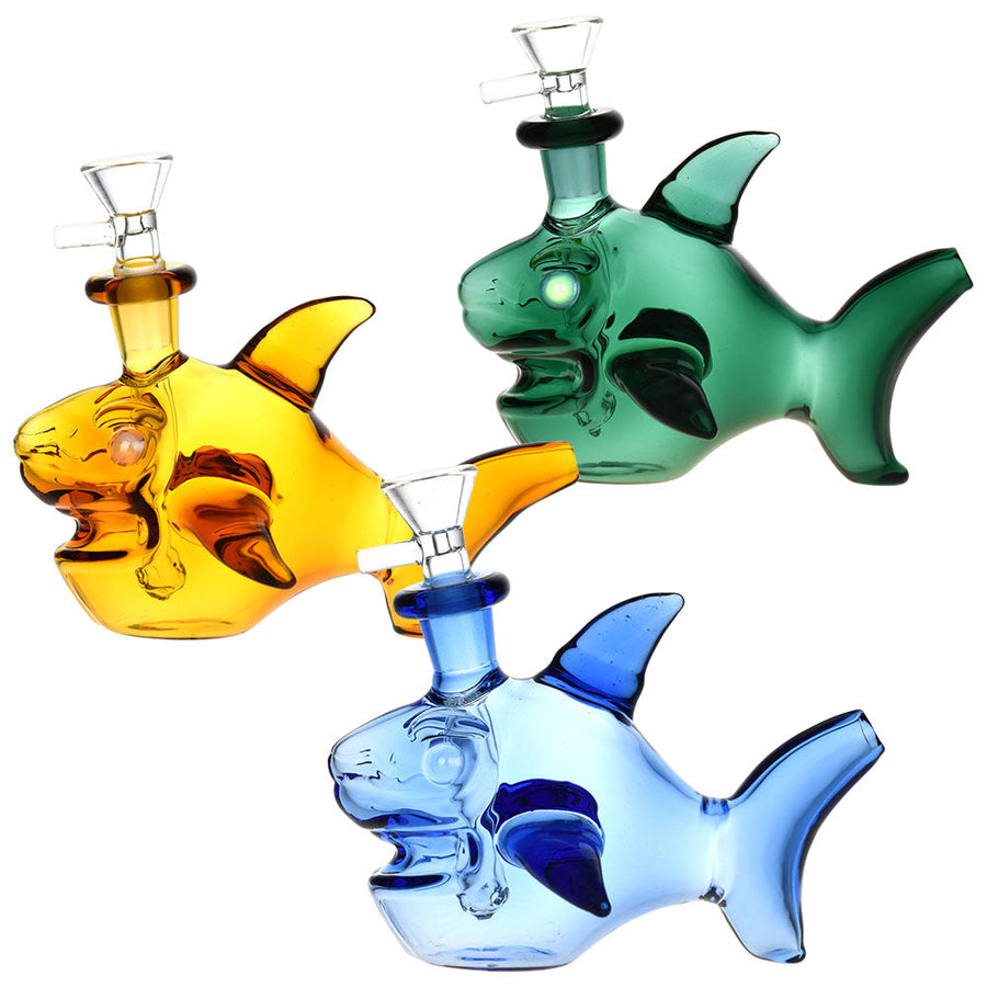 Ocean Authority Glass Water Pipe - 4" / Colors Vary - Headshop.com