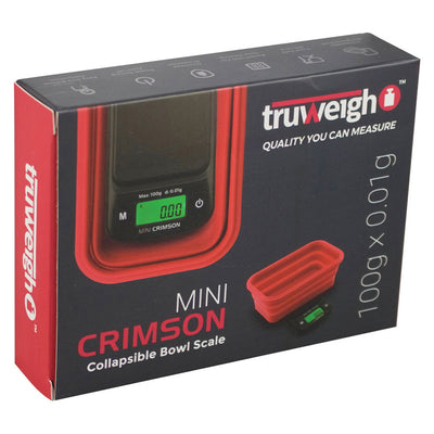Truweigh Mini Crimson Collapsible Bowl Scale - Headshop.com
