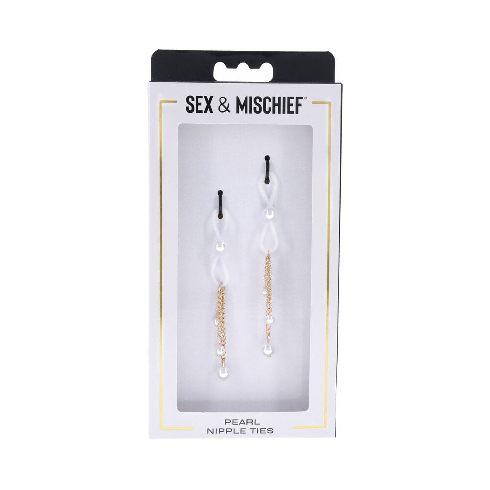 Sportsheets Sex & Mischief Pearl Nipple Ties - Headshop.com