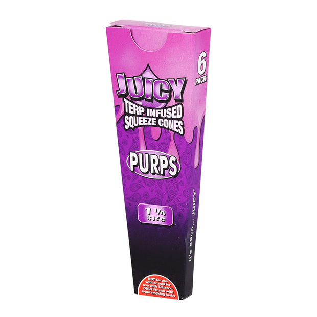 Juicy Terp Infused Squeeze Cones | Purps | 30pk Display - Headshop.com