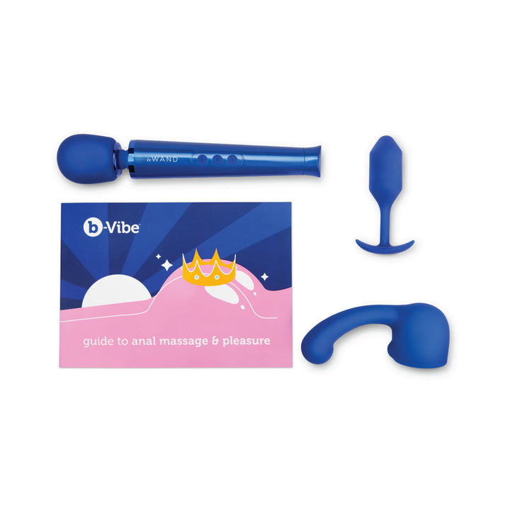 b-Vibe Anal Massage & Education Set Blue - Headshop.com