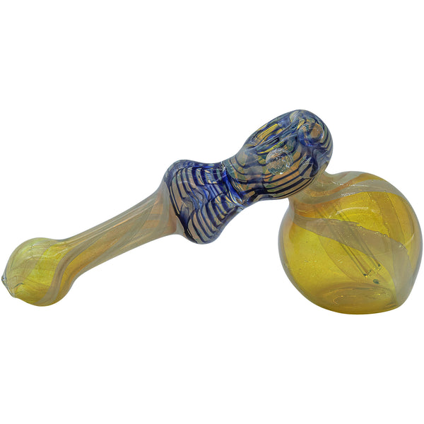 LA Pipes "Raked Hammer" Fumed Hammer Bubbler Pipe (Various Colors) LA Pipes "Raked Hammer" Fumed Hammer Bubbler Pipe (Various Colors)