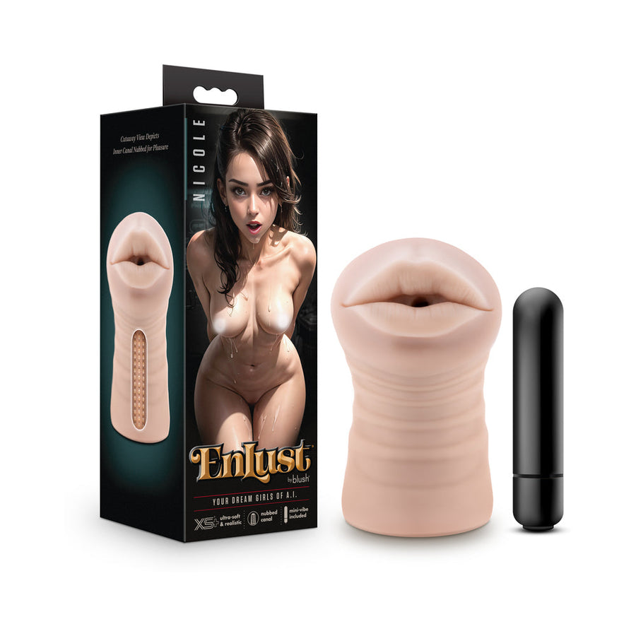 EnLust Nicole Vibrating Stroker Beige - Headshop.com