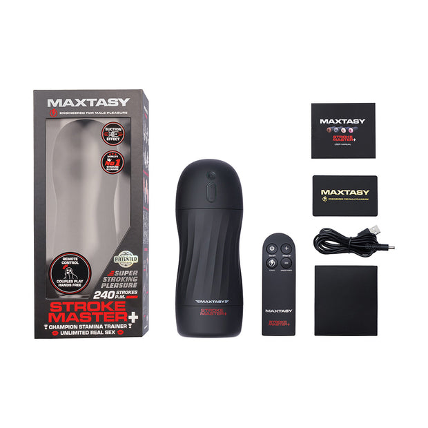 Maxtasy Stroke Master Realistic With Remote Nude Plus - Headshop.com