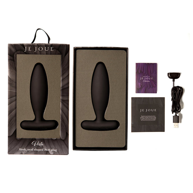 Je Joue Vesta Vibrating Butt Plug Black - Headshop.com