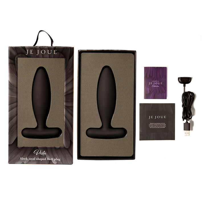 Je Joue Vesta Vibrating Butt Plug Black - Headshop.com