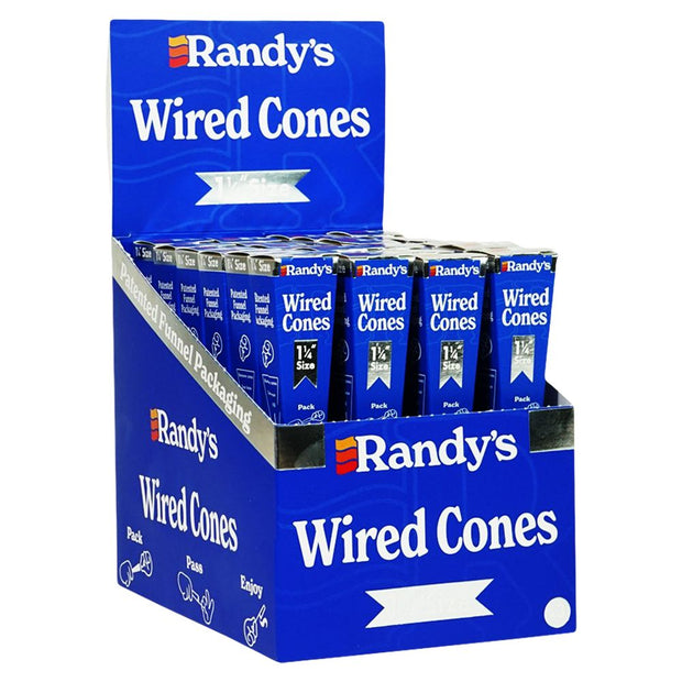24CT DISPLAY - Randy's Wired Cones - 3pc / 1 1/4 - Headshop.com