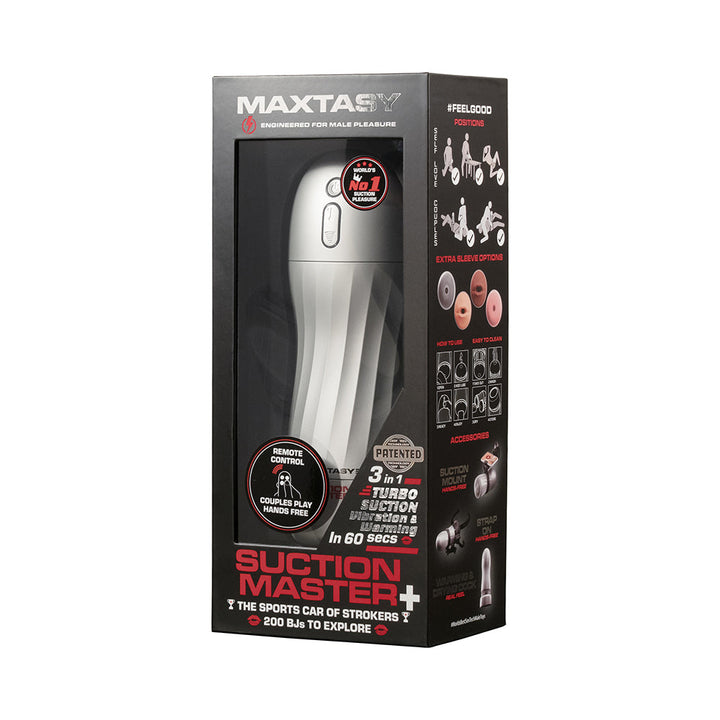 Maxtasy Suction Master Realistic With Remote Nude Plus - Headshop.com