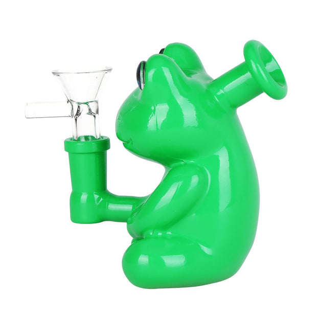 Froggy Glass Water Pipe - 4.25" / 14mm F / Colors Vary - Headshop.com