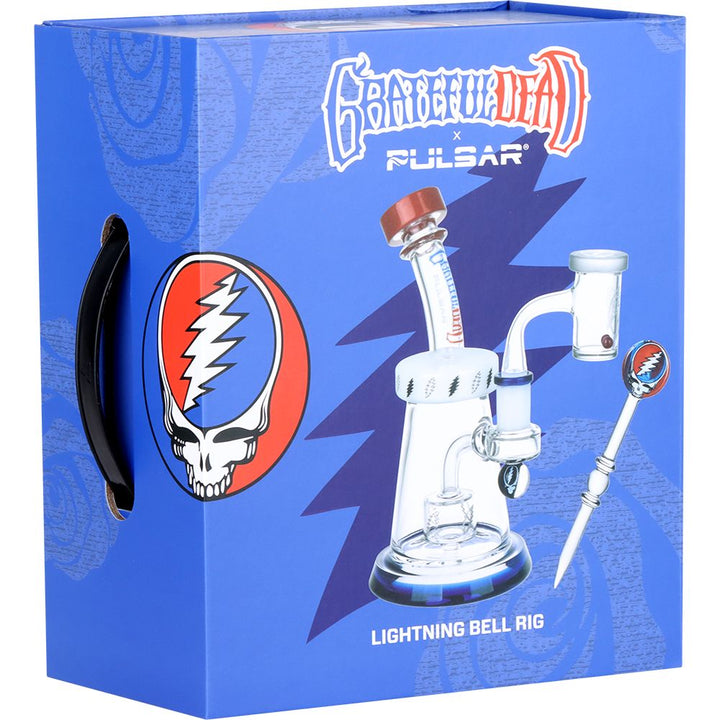 Grateful Dead x Pulsar Lightning Bell Dab Rig Set - 7.5" / 14mm F - Headshop.com