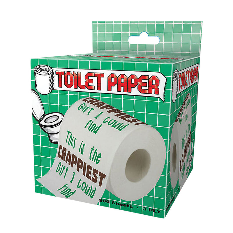Novelty Toilet Paper - 200 Sheets / 3 Ply / Crappiest Gift - Headshop.com