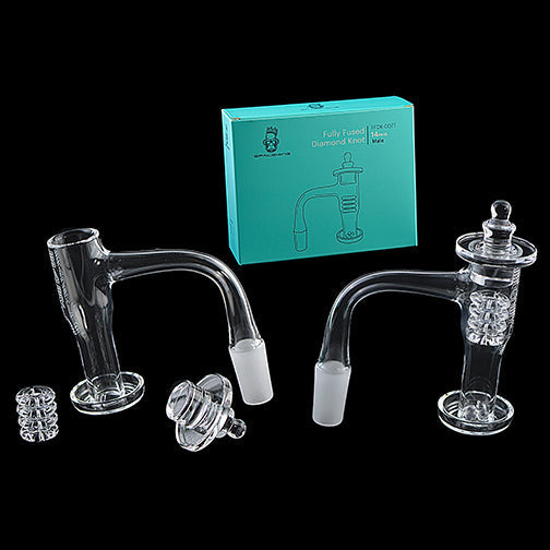 Space King Fully Fused Diamond Knot Banger Kit (Teal) - Headshop.com