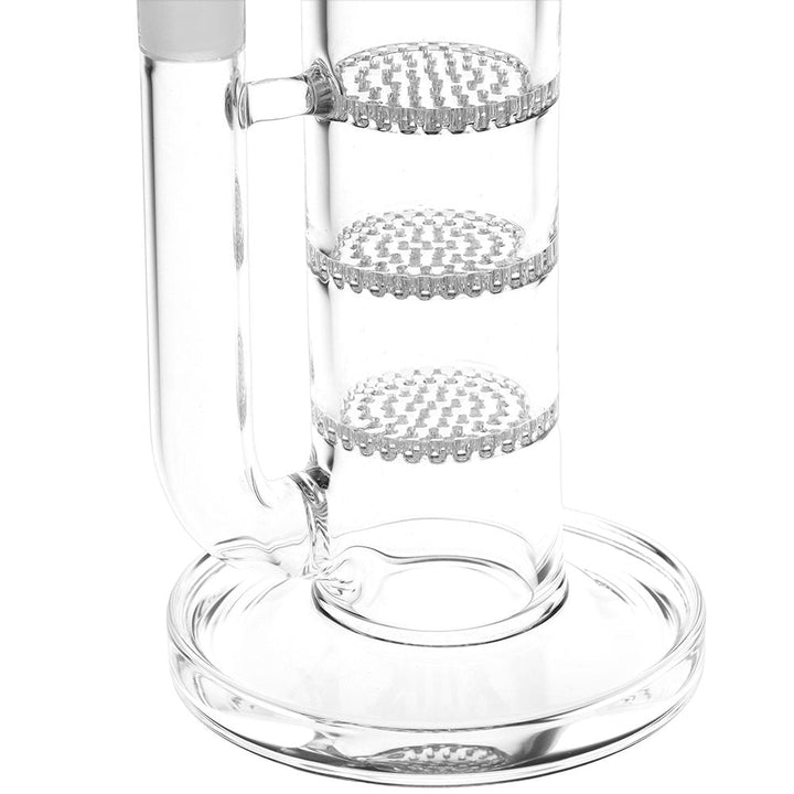 SeshGear Triple Honeycomb Perc Straight Tube Water Pipe - 15" / 14mm F / Colors Vary - Headshop.com