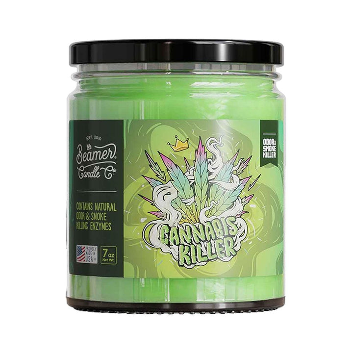 Beamer Candle Co. Odor & Smoke Killer Glass Jar Candle | 7oz - Headshop.com