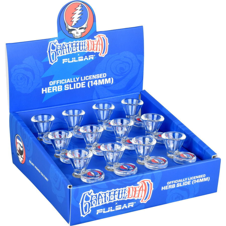 Grateful Dead x Pulsar Steal Your Face Herb Slide - 14mm M 12ct - Headshop.com