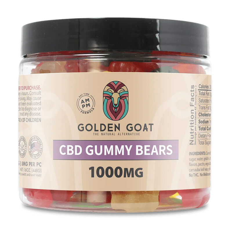 CBD Gummies 1000MG - Clear Bears - No Melatonin - Headshop.com