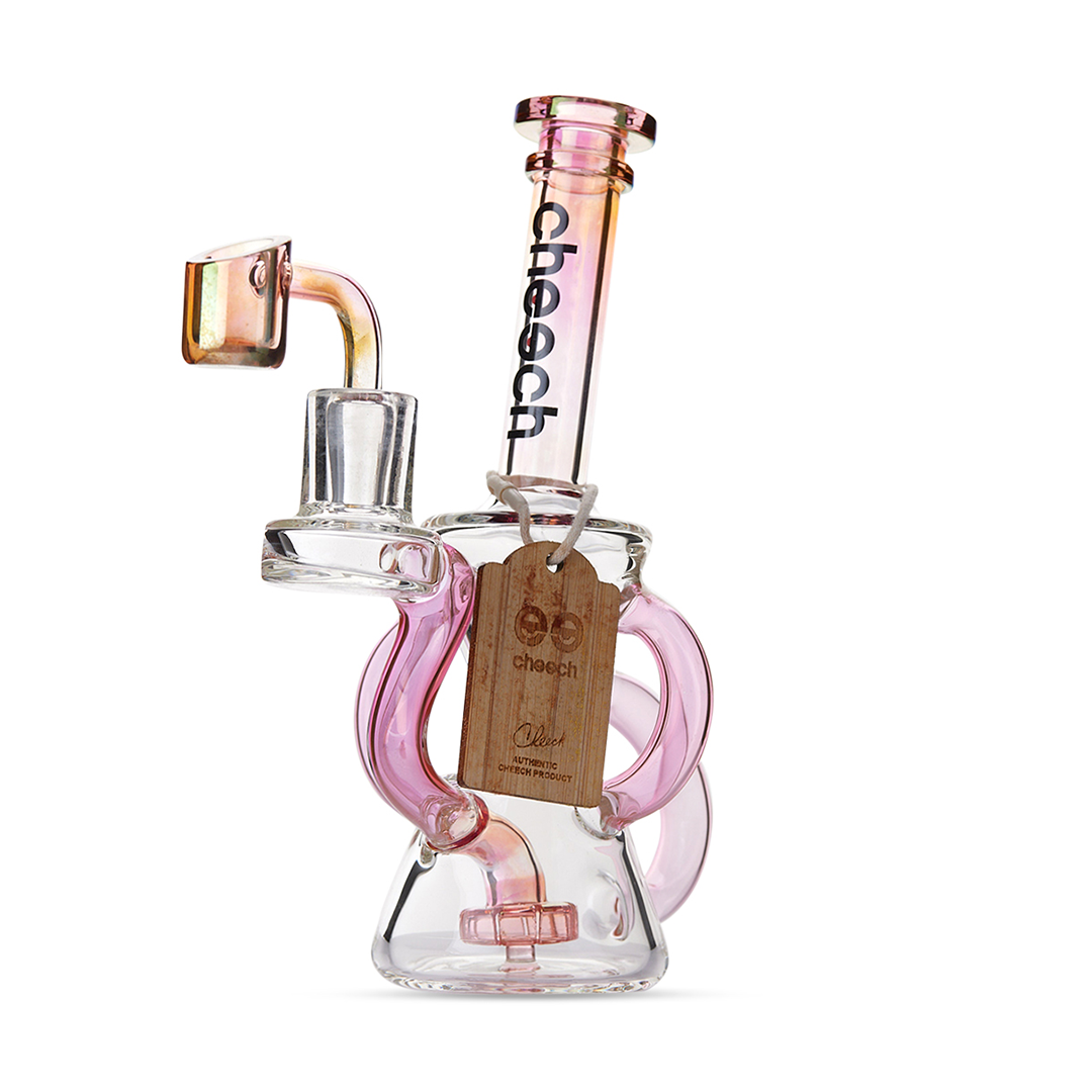 Cheech Glass 7" Gold Fumed Recycler - Headshop.com