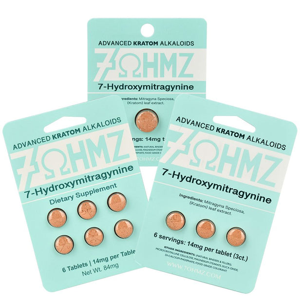 7-OHMZ Kratom Alkaloid 7-Hydroxymitragynine Tablets | 14mg | 20pk - Headshop.com