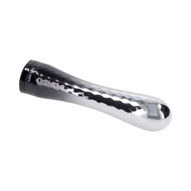 Selopa Silverado Rechargeable Vibrator ABS Plastic & Silicone Silver/Black - Headshop.com