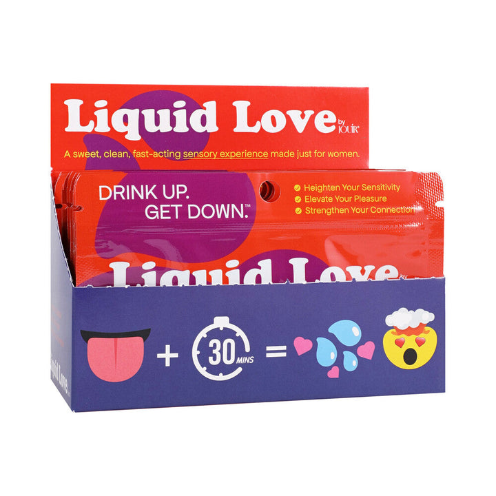Liquid Love by Jouir Drink Up Get Down Sweet Sexual Supercharger 12-Pack Display - Headshop.com