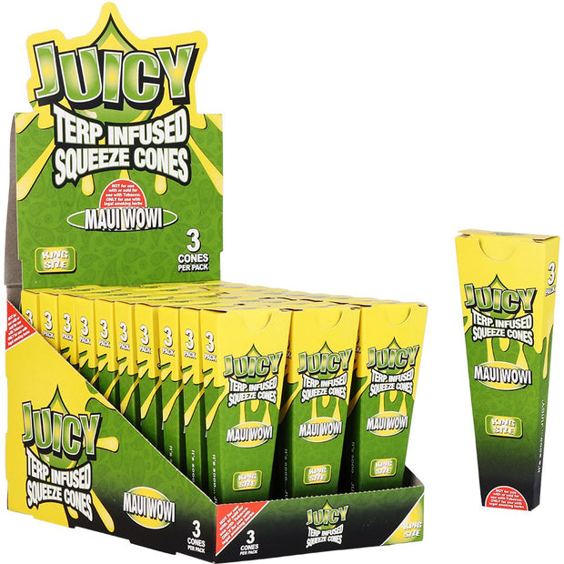 Juicy Terp Infused Squeeze Cones | Maui Wowi | 30pk Display - Headshop.com
