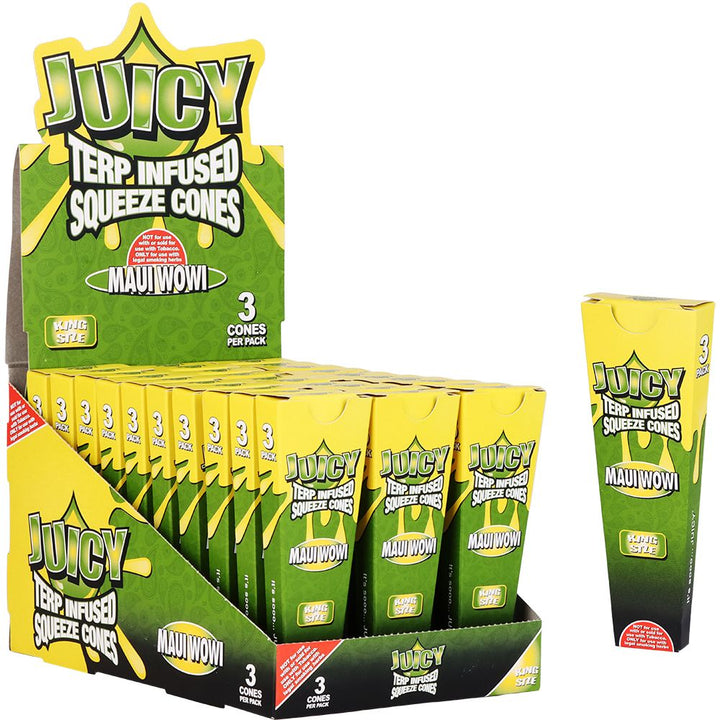 Juicy Terp Infused Squeeze Cones | Maui Wowi | 30pk Display - Headshop.com