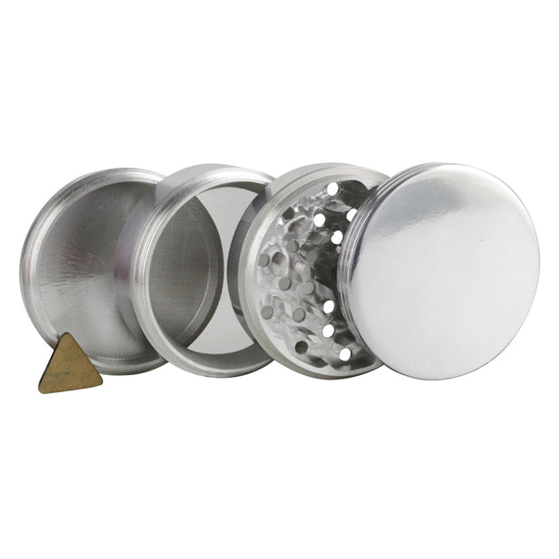 Metal Grinder w/Screen and brush - 4pc / 2" - Headshop.com