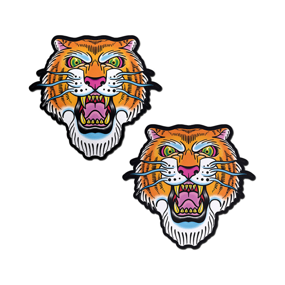 Pastease Ferocious Tattoo Jungle Cat Diamond Thom Nipple Pasties - Headshop.com