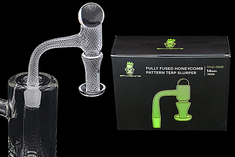 Space King Fully Fused Honeycomb Pattern Terp Slurper - Headshop.com