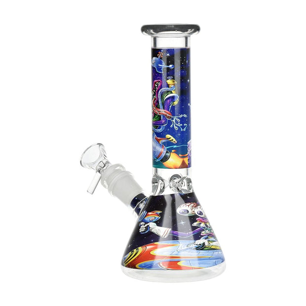 Space Monster Glass Beaker Water Pipe Smoking Set - 7.75" / 14mm F - Headshop.com