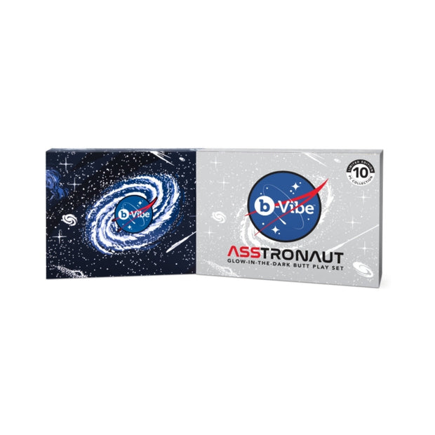 b-Vibe Limited Edition 10-Piece Asstronaut Glow-in-the-Dark Butt Play Set - Headshop.com