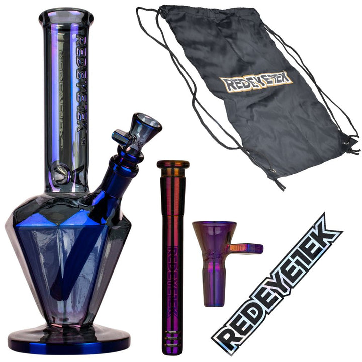 Red Eye Tek Terminator Finish Paragon Glass Water Pipe | 11" - Headshop.com