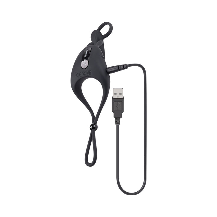 Zero Tolerance Saddle Up Rechargeable Vibrating C-Ring & Girth Enhancer Silicone Black - Headshop.com