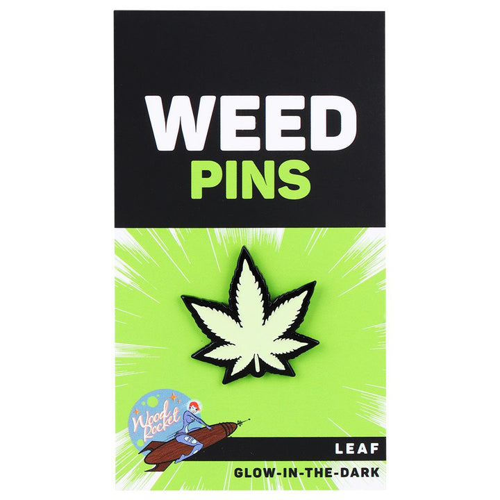 Wood Rocket Hemp Leaf Soft Enamel Lapel Pin - Headshop.com