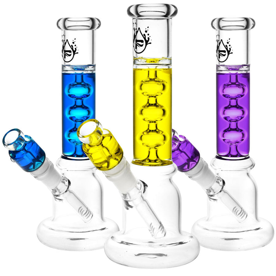 Pulsar Frost Bubbles Glycerin Water Pipe -9.75"/14mm F/Clrs Vary - Headshop.com