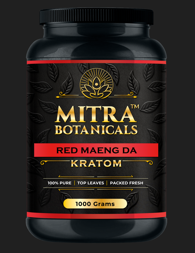 Mitra Botanicals Red Maeng Da – Kratom (1000 Grams Powder) - Headshop.com